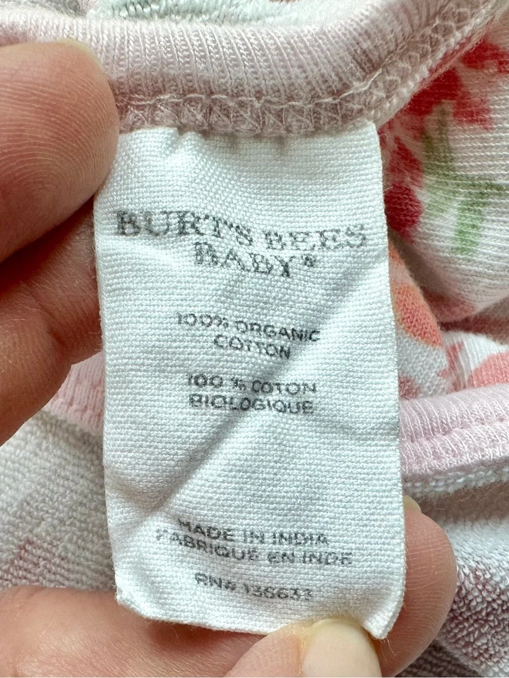 2 Burt’s Bees Baby Organic Cotton Hooded Towels Bath Wrap Bundle Pink Floral